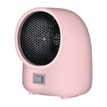 Ccykxa - Rose)Mini radiateur soufflant électrique Portable 400W Ventilateur De Chauffage Rapide 3S à 2 Vitesses Chauffage électrique Domestique