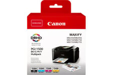 Canon PGI-1500 BK/C/M/Y Multipack - 4-pack - svart, gul, cyan, magenta - original - bläcktank