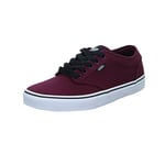 Vans Men's Atwood Trainers, Canvas Oxblood White, 5.5 UK