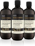 Baylis & Harding Goodness Lemongrass and Ginger Body Wash, 500ml, (Pack of 3) -