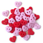 Buttons Galore Figurknappar - Tiny 5 mm Mini Valentine Heart