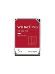 WD Red Plus NAS Hard Drive Hårddisk - 3 TB - 3,5" - 5400 rpm - SATA-600 - cache