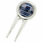 R2D2 DROID STAR WARS DIVOT TOOL WITH 25mm GOLF BALL MARKER