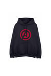 Solid Cotton Logo Hoodie