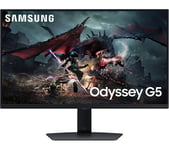SAMSUNG Odyssey G5 LS27DG502EUXXU Quad HD 27" IPS LCD Gaming Monitor - Black, Black