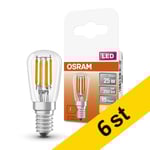 LED lampa E14 | T26 klar | 2700K | 2,8W (25W) 6st [Osram]