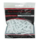 The Golfers Club Golf Graduated White Plastic Tees (2 Inch x 25)