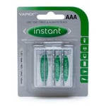 Instant AAA Reachargeable Batteries, 950 mHa 1,2V