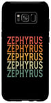 Coque pour Galaxy S8+ Retro Sur Mesure Prénom Nom Zephyrus