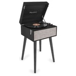 Audizio Fremont retro skivspelare med stativ - Svart, Fremont retro skivspelare med avtagbara ben