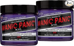 Manic Panic Electric Amethyst Classic Creme Semi Permanent Hair Dye 2 x 118ml