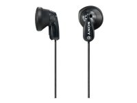 Sony MDR-E9LP - Hörlurar - öronknopp - kabelansluten - 3,5 mm kontakt - svart