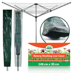 Rotary Washing Line Cover Heavy Duty Waterproof Garden Parasol For Clothes Airer