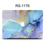 Convient pour étui de protection pour ordinateur portable Apple AirPro housse de protection pour macbook couleur marbre boîtier d'ordinateur-RS-1176- 2019Pro16 (A2141)