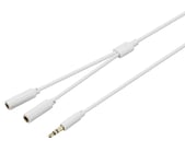 LOGIK Headphone Splitter Cable - 0.2 m, 3.5 mm jack x 2, Gold-plated connector