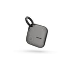 Echo smart tag gris, badge visible sur une carte, bip sonore, pile changeable avec 1 an d'autonomie, installation facile sans application sur votre iPhone, fonctionne avec Apple Find my