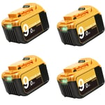 Dewalt 20v/60v Batterier, 60/90Ah Kapacitet, Laddare Kompatibilitet, Rosröd
