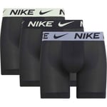 Nike Boxershorts Dri-FIT Advanced Micro 3-pack - Svart/Neon/Blå, storlek X-Large
