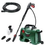 Bosch Home and Garden 06008A7971 EasyAquatak 120 High-Pressure Washer, 1500 W, 1500 V, Green & Bosch F016800361 6m Extension Hose