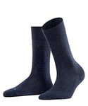 FALKE Women's Sensitive London W SO Cotton With Soft Tops 1 Pair Socks, Blue (Navy Melange 6127) new - eco-friendly, 2.5-5
