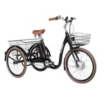 Elcykel Trehjulig Elcykel Evobike Elegant 24 tum 250W 2021/2022 374 Wh - Svart