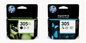 HP Original 305XL Black & 305 Colour Ink Cartridge For ENVY 6010 Inkjet Printer