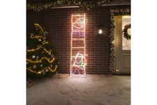 beBasic Sammenleggbar julenisse på stige med 552 lysdioder -