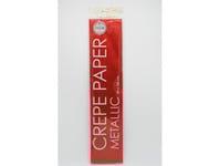 Crepe Papir, Metallic Rød