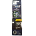 Oral-B Cross Action Têtes de brosse à dents électrique, lot de 5 têtes de rechange noires, poils angulaires qui s'adaptent à chaque dent pour un nettoyage en profondeur