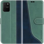 Mulbess Samsung Galaxy S10 Lite Case, Samsung Galaxy S10 Lite Phone Cover, Stylish Flip Leather Wallet Phone Case for Samsung Galaxy S10 Lite, Mint Green