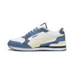 PUMA Unisex ST Runner V4 L Sneaker, White-Creamy Vanilla-Blue Horizon-Gray Skies, 10 UK