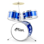 Tiger Junior Kids Drum Kit, 3 Piece Beginners Childrens Drum Set -