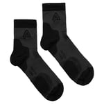 Aclima Running Socks 2-Pack Jet Black 44-48, Jet Black