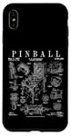 Pinball Arcade Gaming Machine Vintage Gamer Imprimé Brevet Coque pour iPhone XS Max