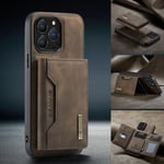 Apple iPhone 13Pro DG.Ming Magnetic Wallet Case Coffee