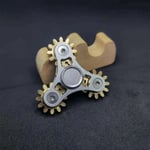 Ny dubbel Ferris Gear Fidget Spinner Nio tand länksystem Hand Spinner EDC Gear Länk Finger Gyroskop Leksak för barn vuxna