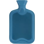 Marko Homewares 2L Hot Water Bottle Natural Rubber Winter Warmer Large Cosy British Standard Bedroom (Blue)