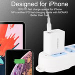 18w Usb-c Pd Fast Charger Adapter Plug White For Iphone/andr