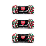 Red Heart Super Saver Lot de 3 – Gui – 198 g – Acrylique – 4 Medium (peigné) – 300 m – Tricot, crochet, artisanat et amigurumi