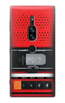 Red Cassette Recorder Graphic Case Cover For Sony Xperia XZ2 Premium