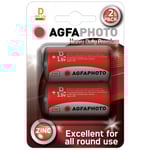 D/MN1300 2-pack AgfaPhoto batteri - Alkaline, 1,5V