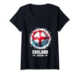 Womens England Player Boys Kids Men Youth Teens England 2025 V-Neck T-Shirt
