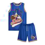 Sonic The Hedgehog Pojkar Basketbolltröja Och Shorts Set 6-7 År Blue 6-7 Years