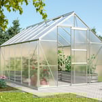 Vitavia Merkur Växthus 9,9 kvm 6 mm poly Obehandlad - Finns i flera färger