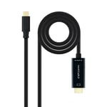 NANOCABLE 10.15.5103 – USB-C to HDMI Converter Cable, Black, 3 Metres 3 metros