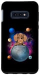 Coque pour Galaxy S10e Dachshund On The Moon Galaxy Funny Dog In Space Puppy Lover