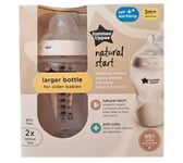 Tommee Tippee Natural Start Anti-Colic Baby Bottle (Pack of 2) - 340ml