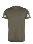 Borg T-Shirt Sport T-shirts Short-sleeved Khaki Green Björn Borg