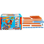 Hot Wheels Race Crate with 3 Stunts in 1 Set, Portable Storage 8+ Feet of Track, Includes 2 Hot Wheels Cars, Ages 6 to 10, GKT87 & FTL69 Car and Mega Track Pack [Amazon Exclusive]