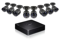 8 Channel Night Vision Wired CCTV Video Surveillance System 1TB HDD - Digital Video Recorder including 8 Cameras